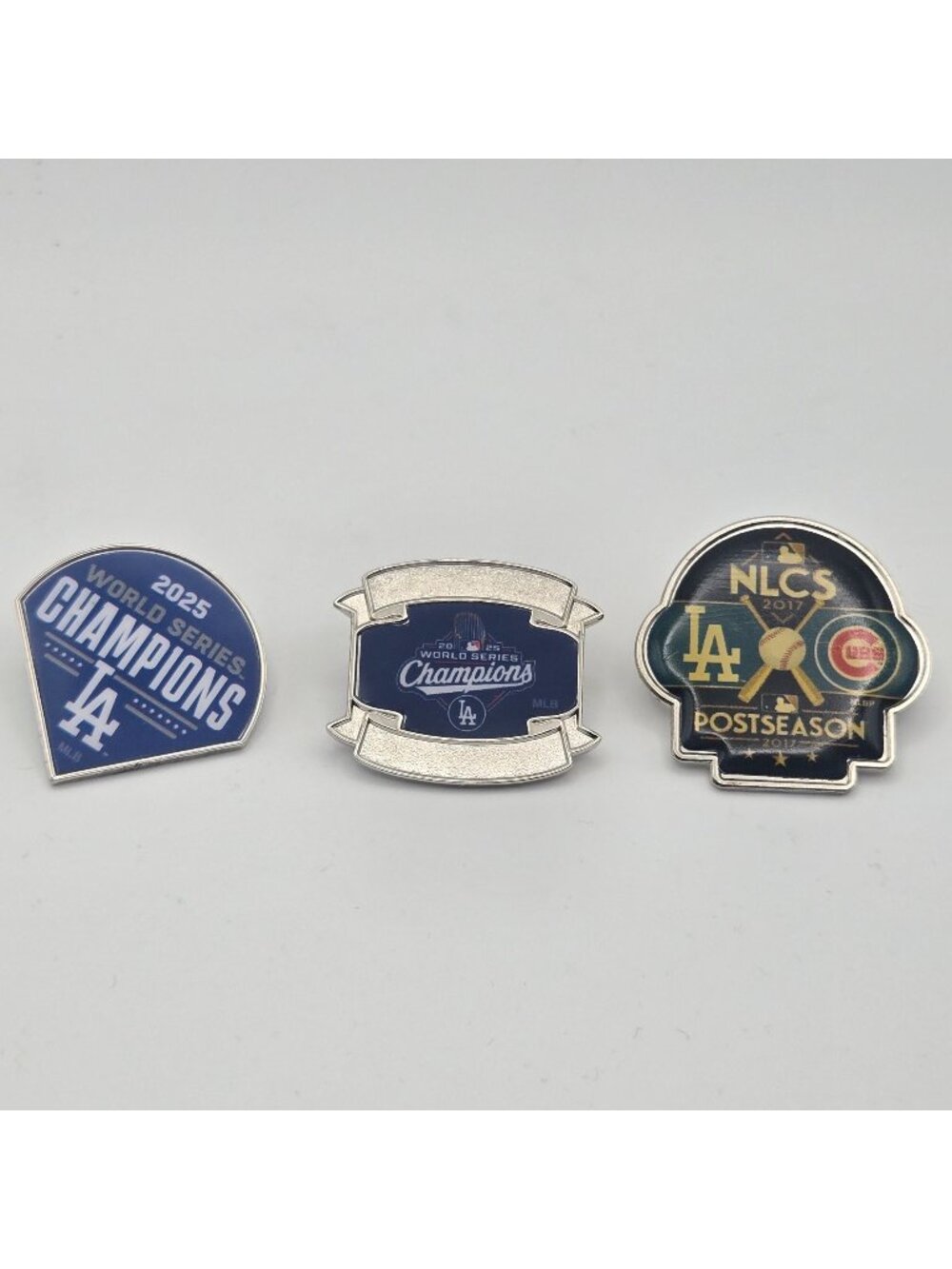 Los Angeles Dodgers MLB Collectible Pins 2025 World Series Champions 2017 NLCS L